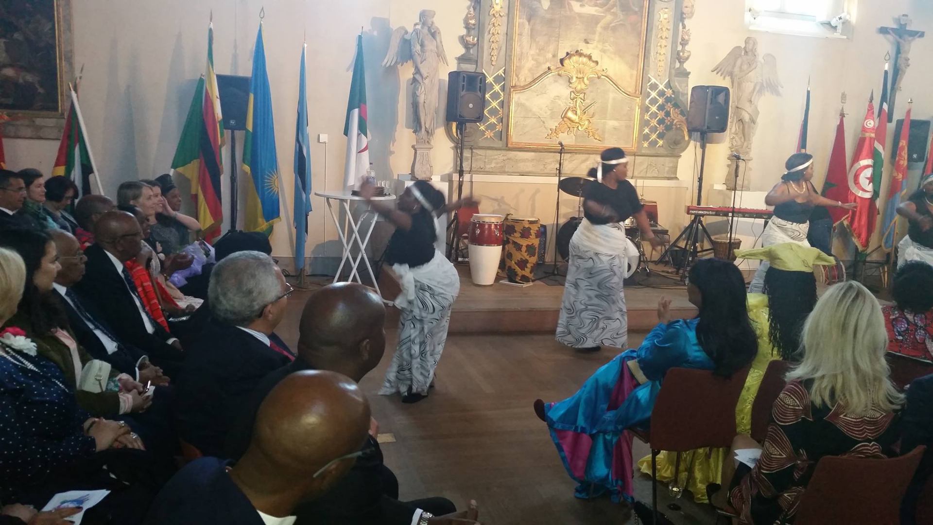 Cultural dancers performing at Africa Day 2017 in Stockholm